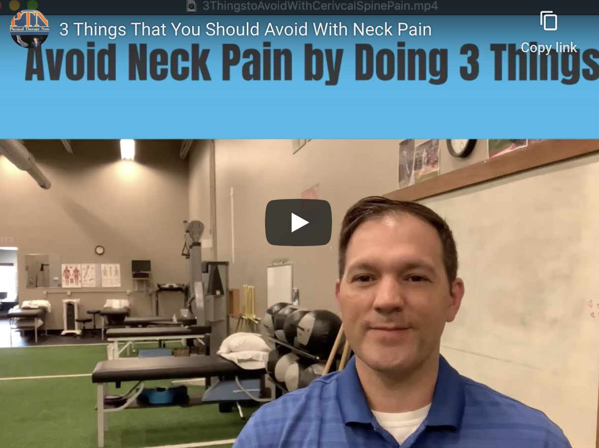 Avoid Neck Pain by Doing 3 Things